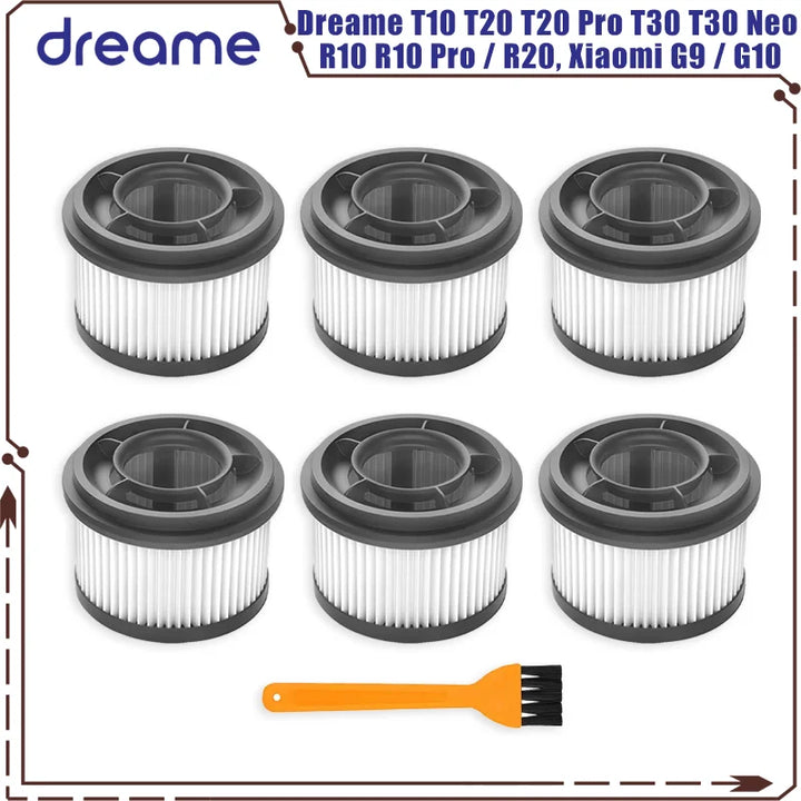 HEPA Filter Replacement for Dreame & Xiaomi Cordless Vacuums – T & R Series + G9/G10 Models