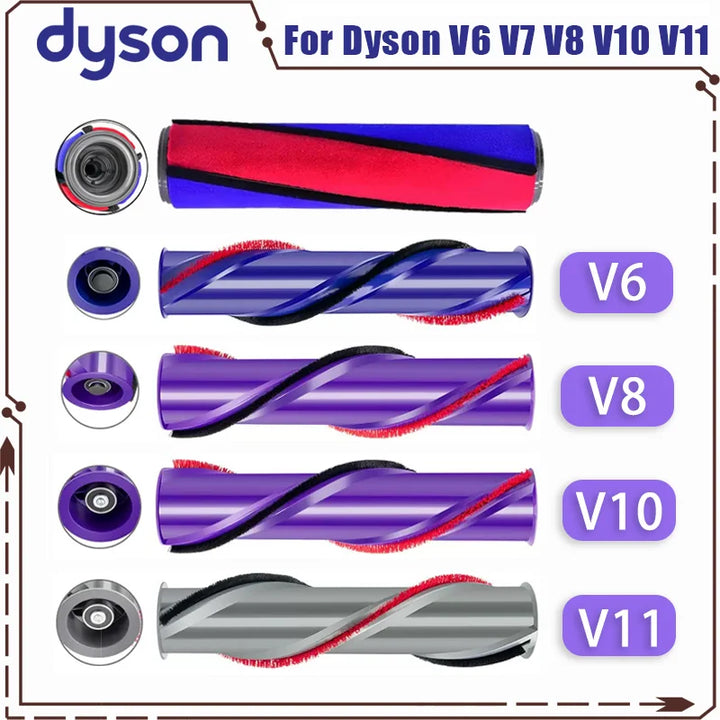 Soft Roller Brush Head for Dyson V7 / V8 / V10 / V11 / V6 – Gentle &amp; Effective Cleaning Replacement