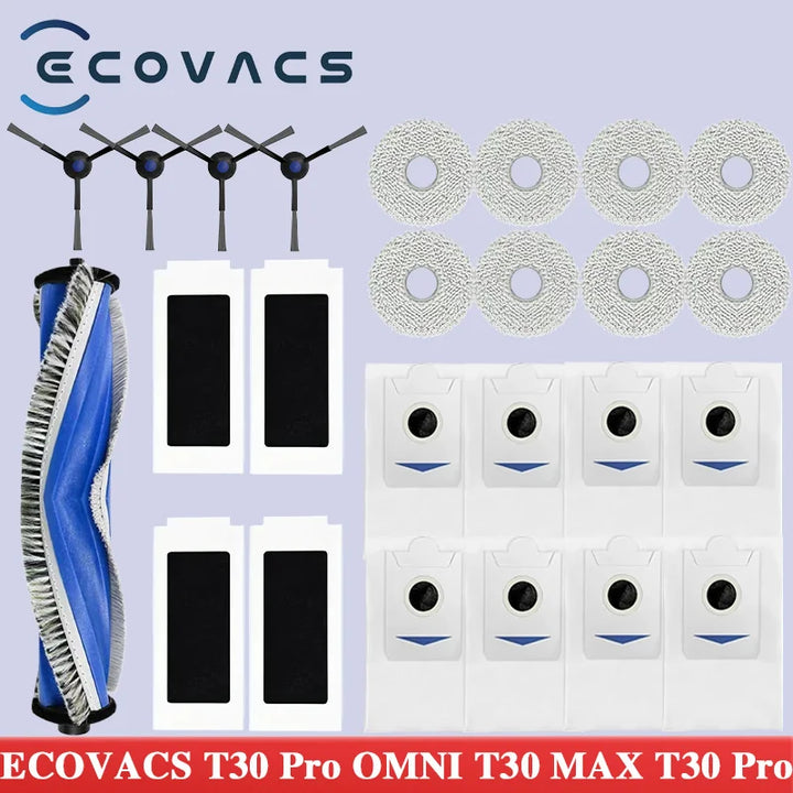 ECOVACS T30 PRO OMNI / T30S PRO / YEEDI M12 Pro+ Replacement Parts Kit – Complete Maintenance Set